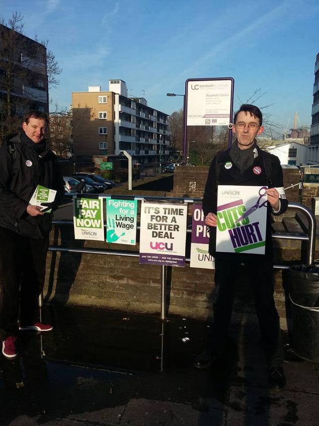 FE strike 24 February Lambeth College