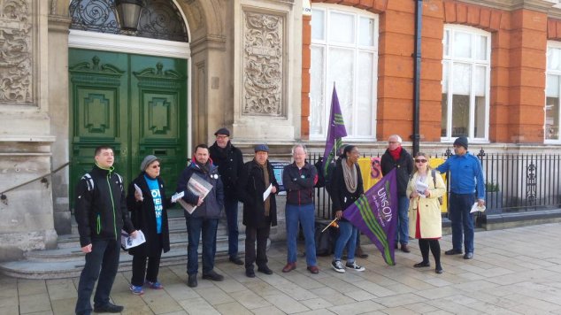 Lambeth strike march 2016 Brixton