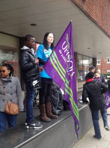 Lambeth strike march 2016 Olive MOrris